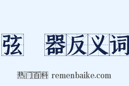 弦樂器反义词是什么意思的图片